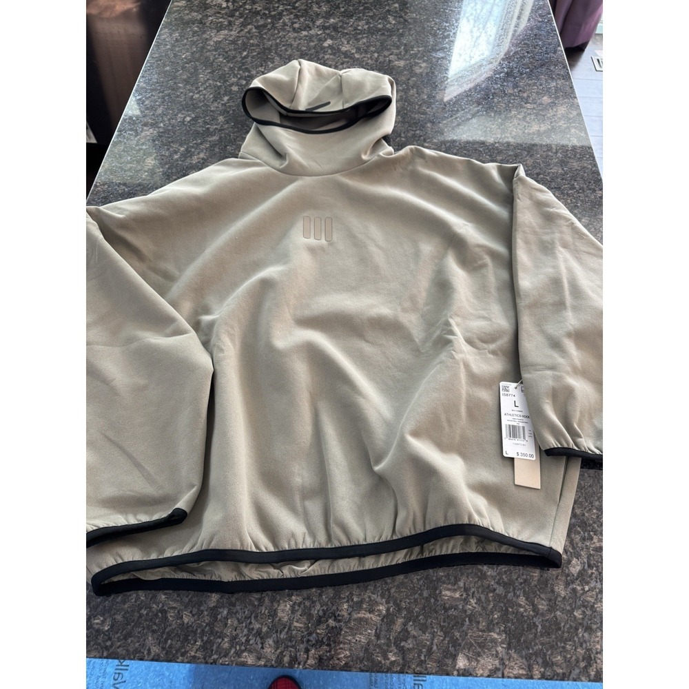 Adidas Fear of God Athletics Hood Clay Oversized Fleece Hoodie IS8774 Mens‎ L